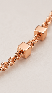 Minimalist Cube Bead Chain