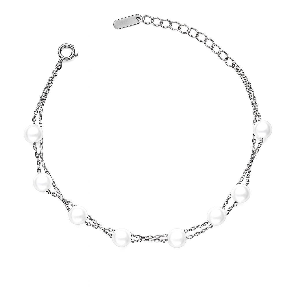 Pearl Multi-Layer Chain Bracelet for Women