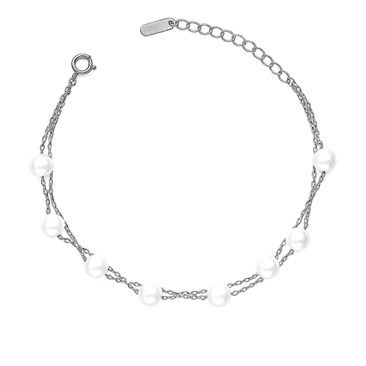 Pearl Multi-Layer Chain Bracelet for Women