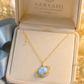 Cosmic Blue Planet Necklace