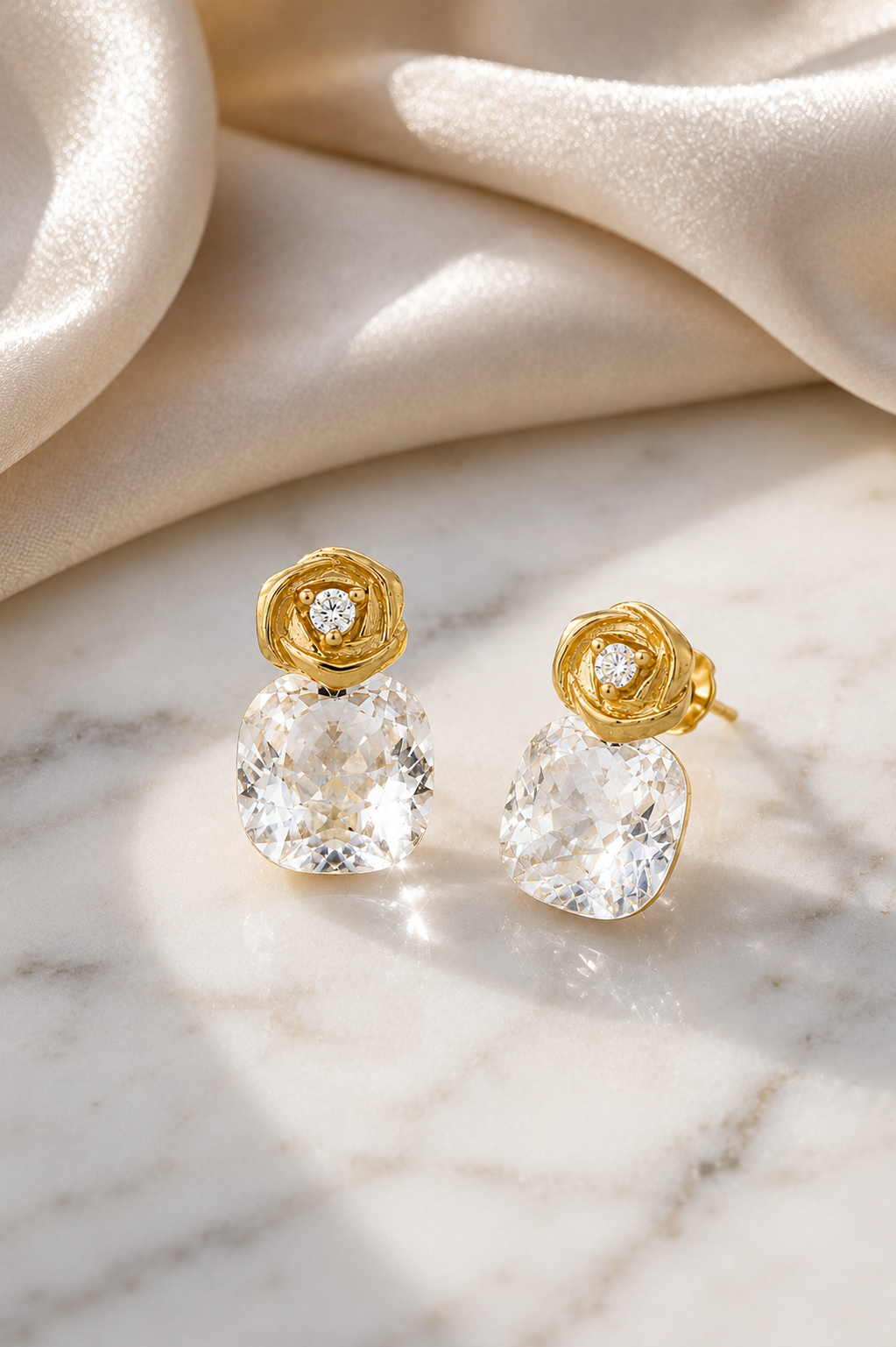 Rose Floral Earrings