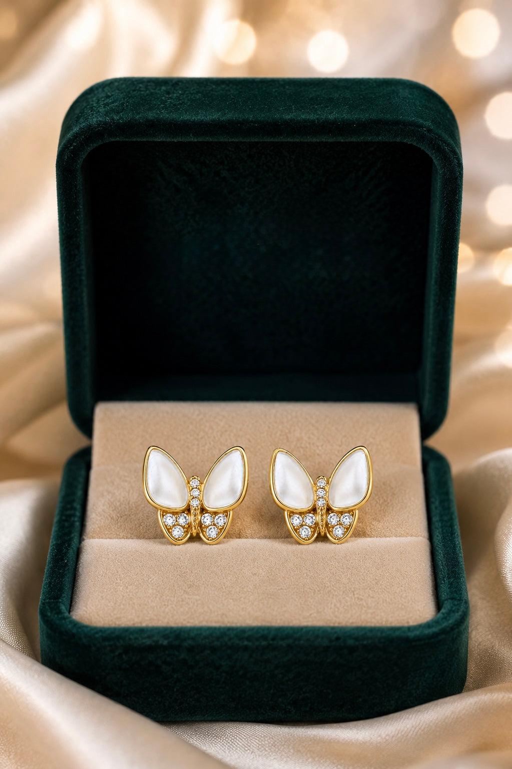 Pearl Butterfly Earrings