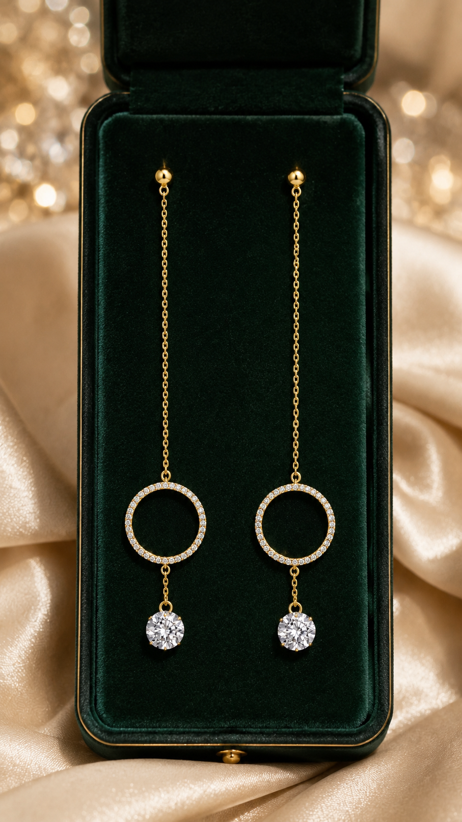 Chain Circle Earrings