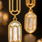 Gold-Tone Pearl Earrings