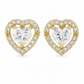 Heart Halo Earrings