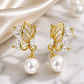 Butterfly Pearl Earrings