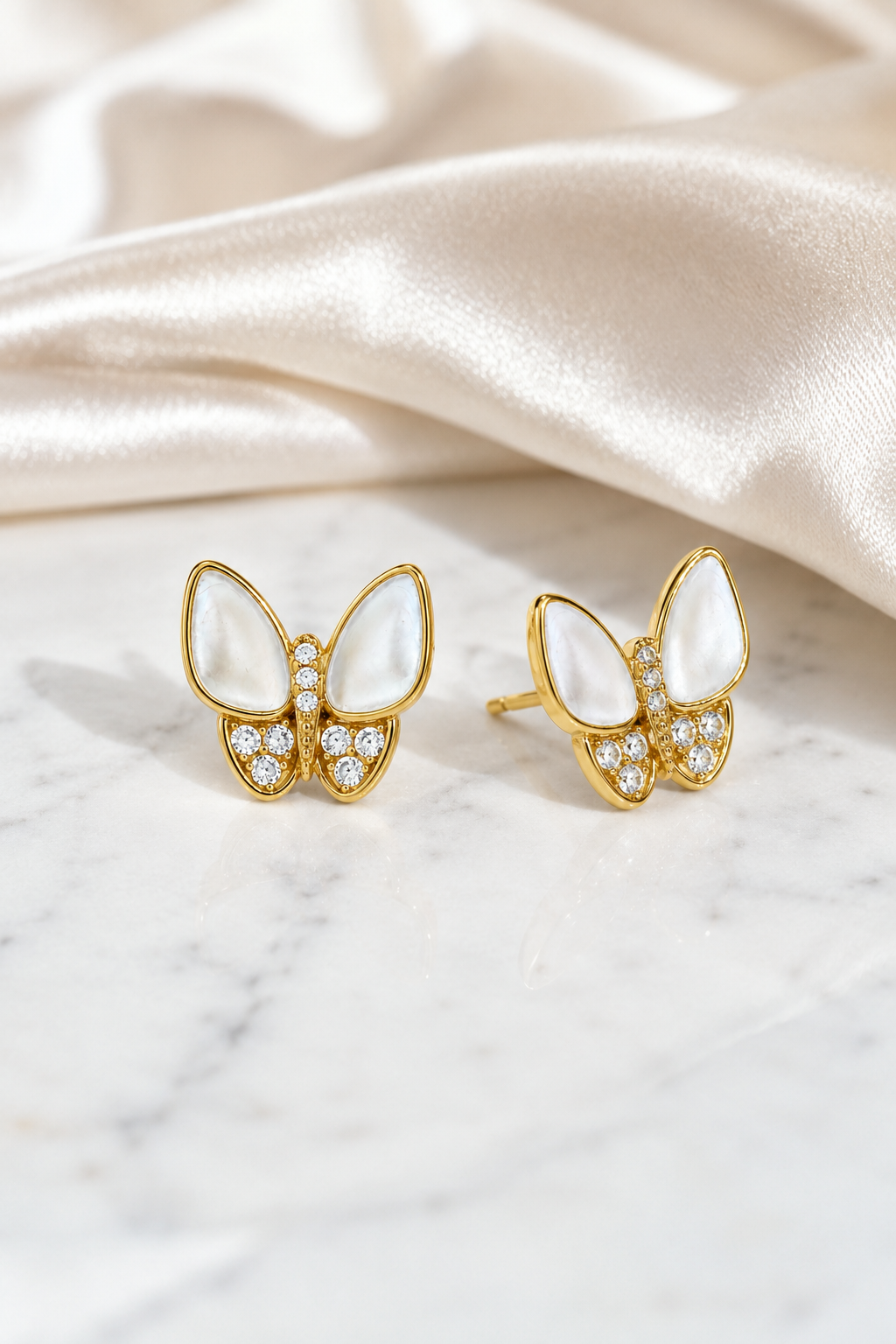 Pearl Butterfly Earrings