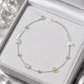 Iridescent Cube & Bead Bracelet
