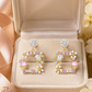 Butterfly Pink Crystal Earrings