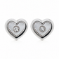Pearl Heart Earrings