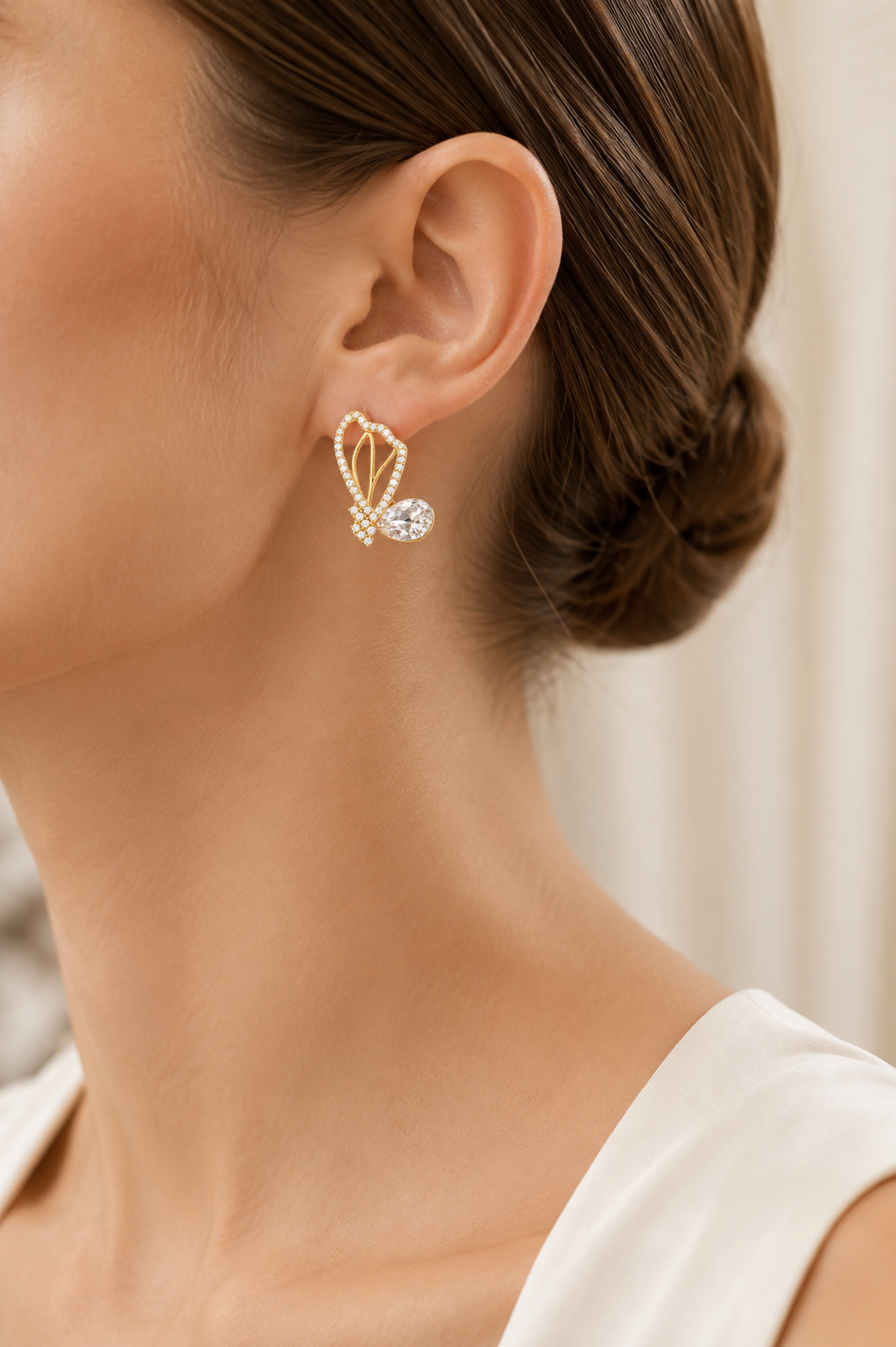 Pear-Cut Earrings