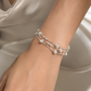 Triple-Layer Textured Chain Bracelet