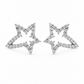 Silver-Tone Star Earrings