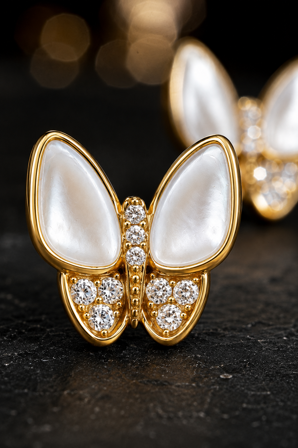 Pearl Butterfly Earrings