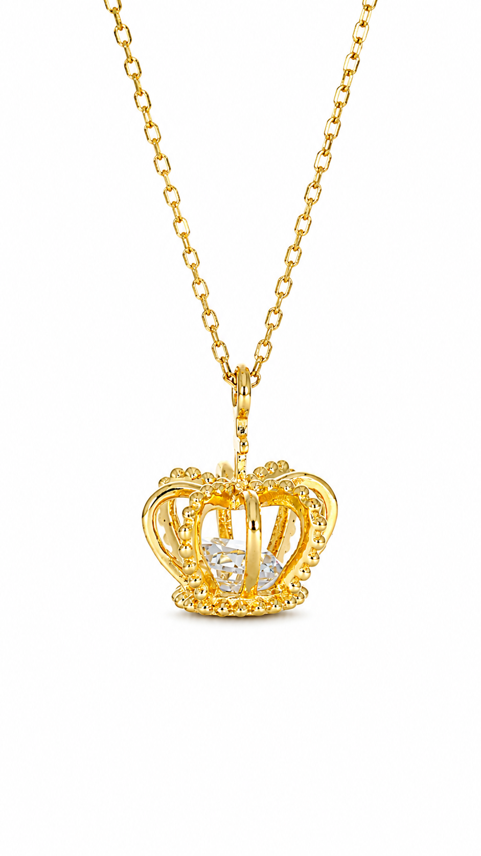 Royal Crown Pendant Necklace