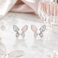Black & White Butterfly Earrings