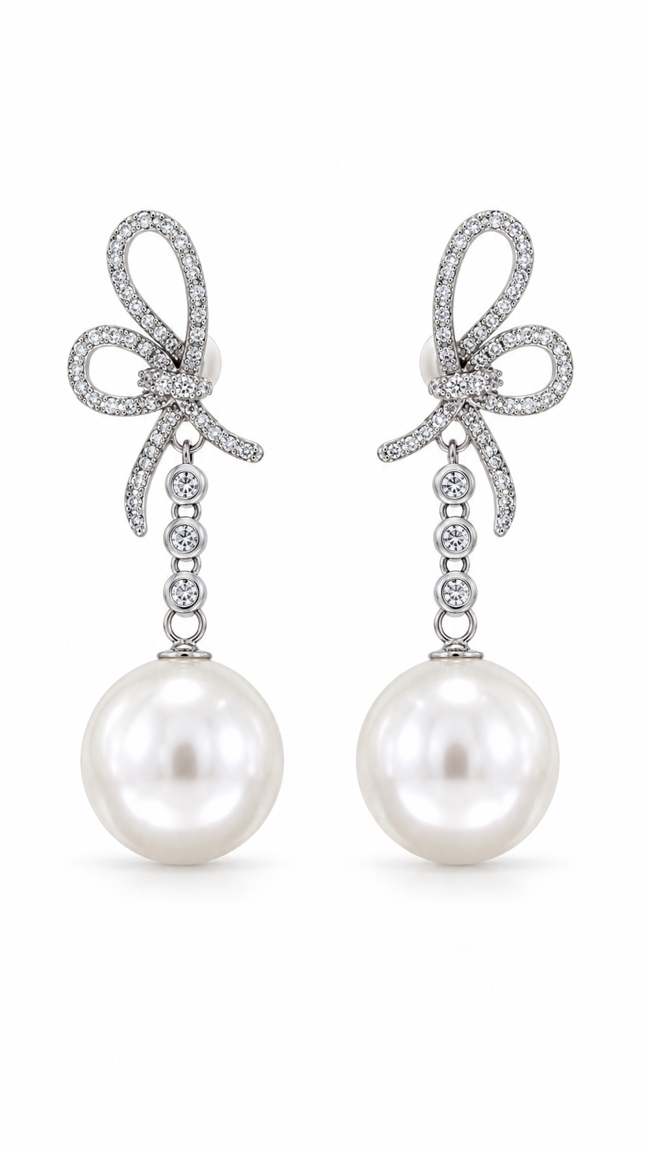 Ribbon Bow Drop Earrings