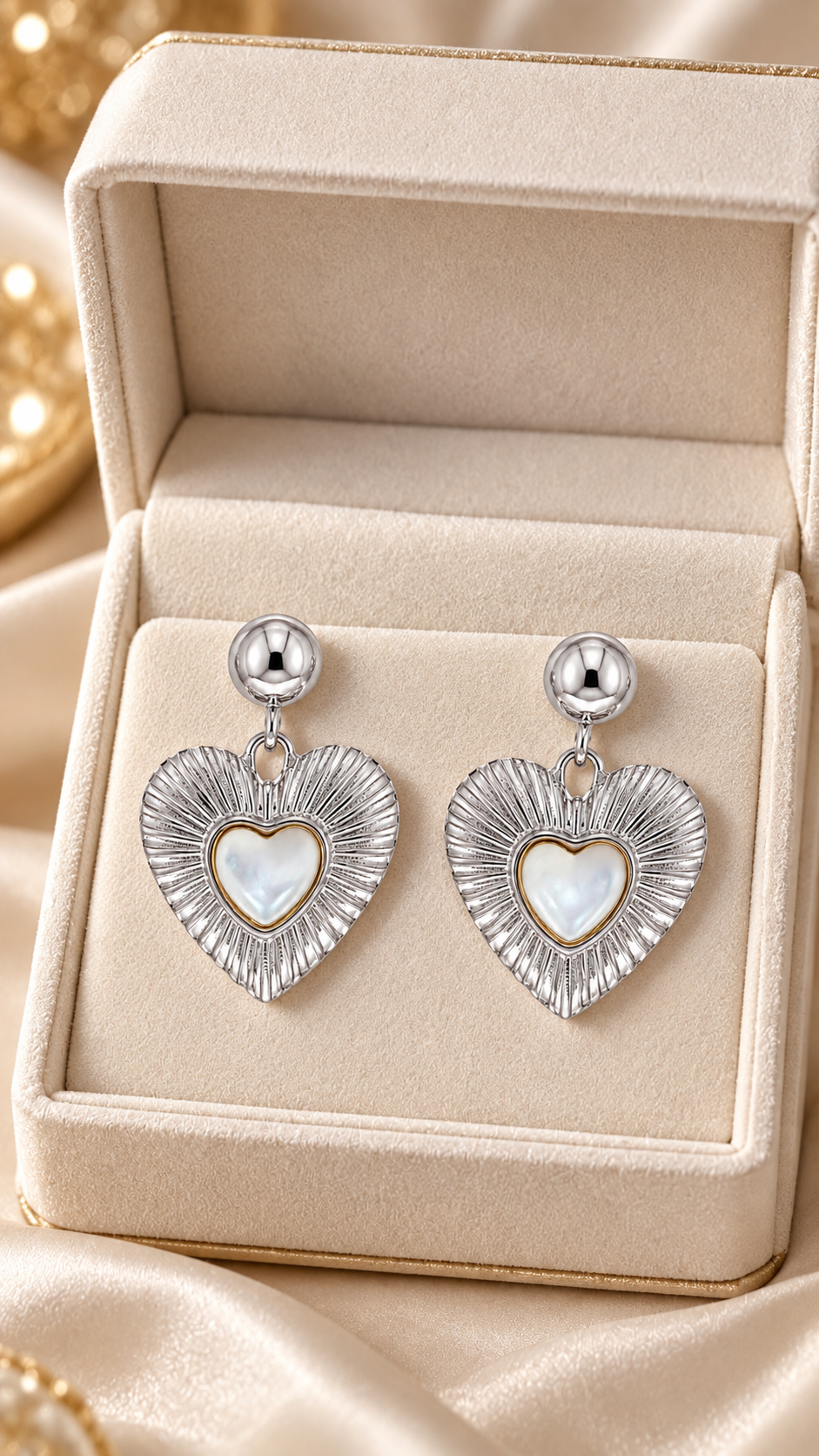 Silver Heart Earrings
