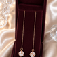 Rose-Gold Long Chain Earrings
