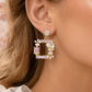 Butterfly Pink Crystal Earrings