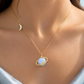 Cosmic Blue Planet Necklace