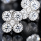 Four-Petal Round Earrings