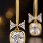 Bow Cushion-Cut Earrings