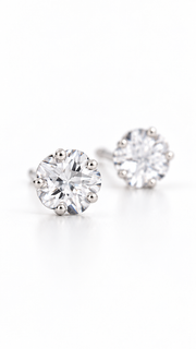 Round Solitaire Stud Earrings Set – 3 Sizes - Aaryahi Silver jewellery product photo