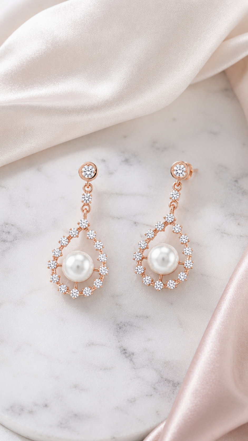 Teardrop Pearl Earrings