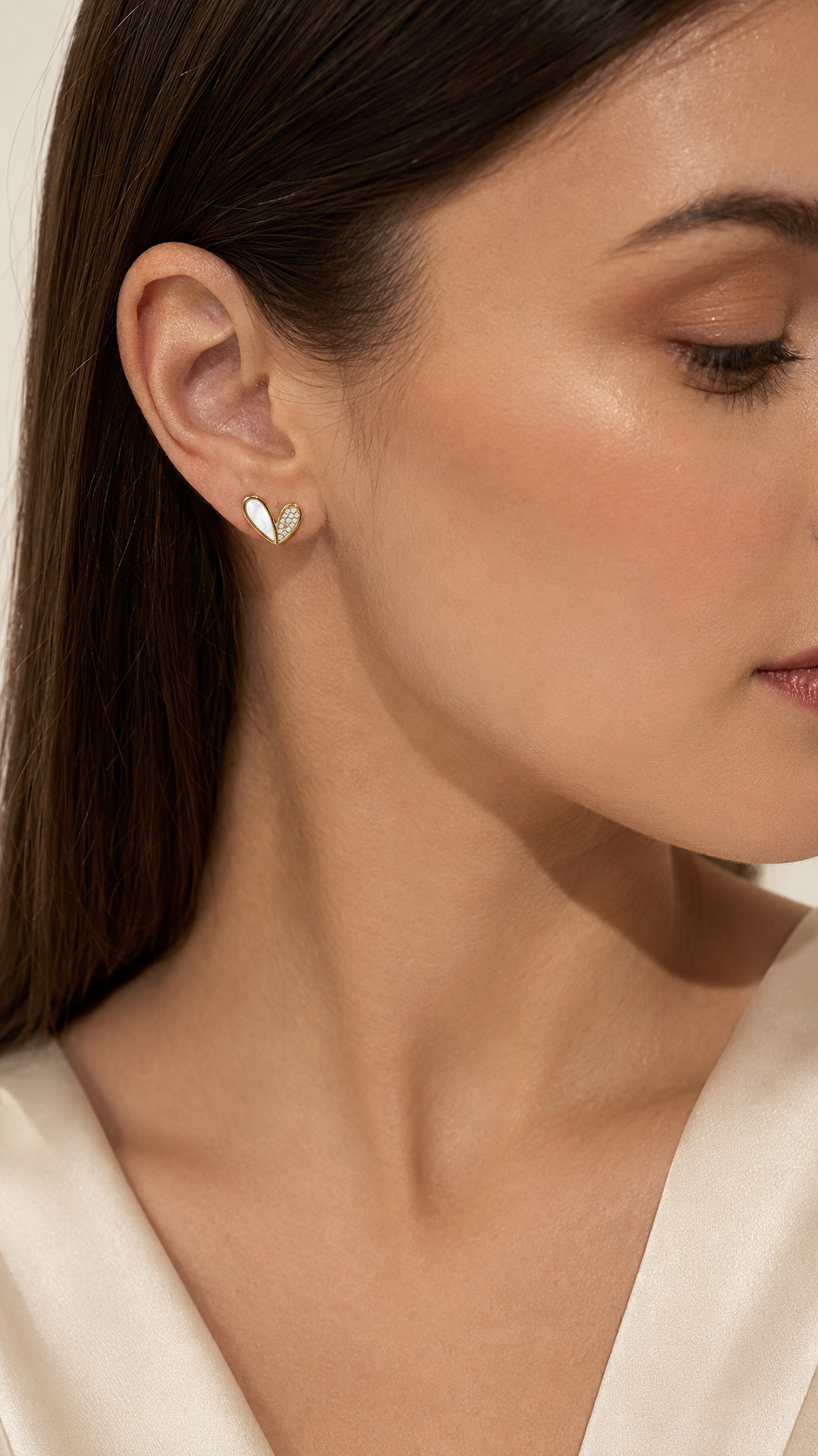 Gold Pearl Earrings