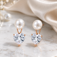 Pearl & Heart-Cut Earrings