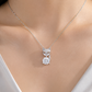 Elegant Silver Fox CZ Solitaire Pendant Necklace