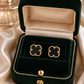 Gold-Tone Black Red green Earrings