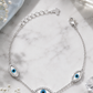 Triple Evil Eye Bracelet
