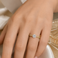 Round Solitaire Filigree Band Ring