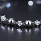 Silver Triple Bead Station Bracelet