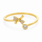 Gold Bow Open Ring