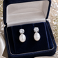 Round & Oval Pearl Earrings