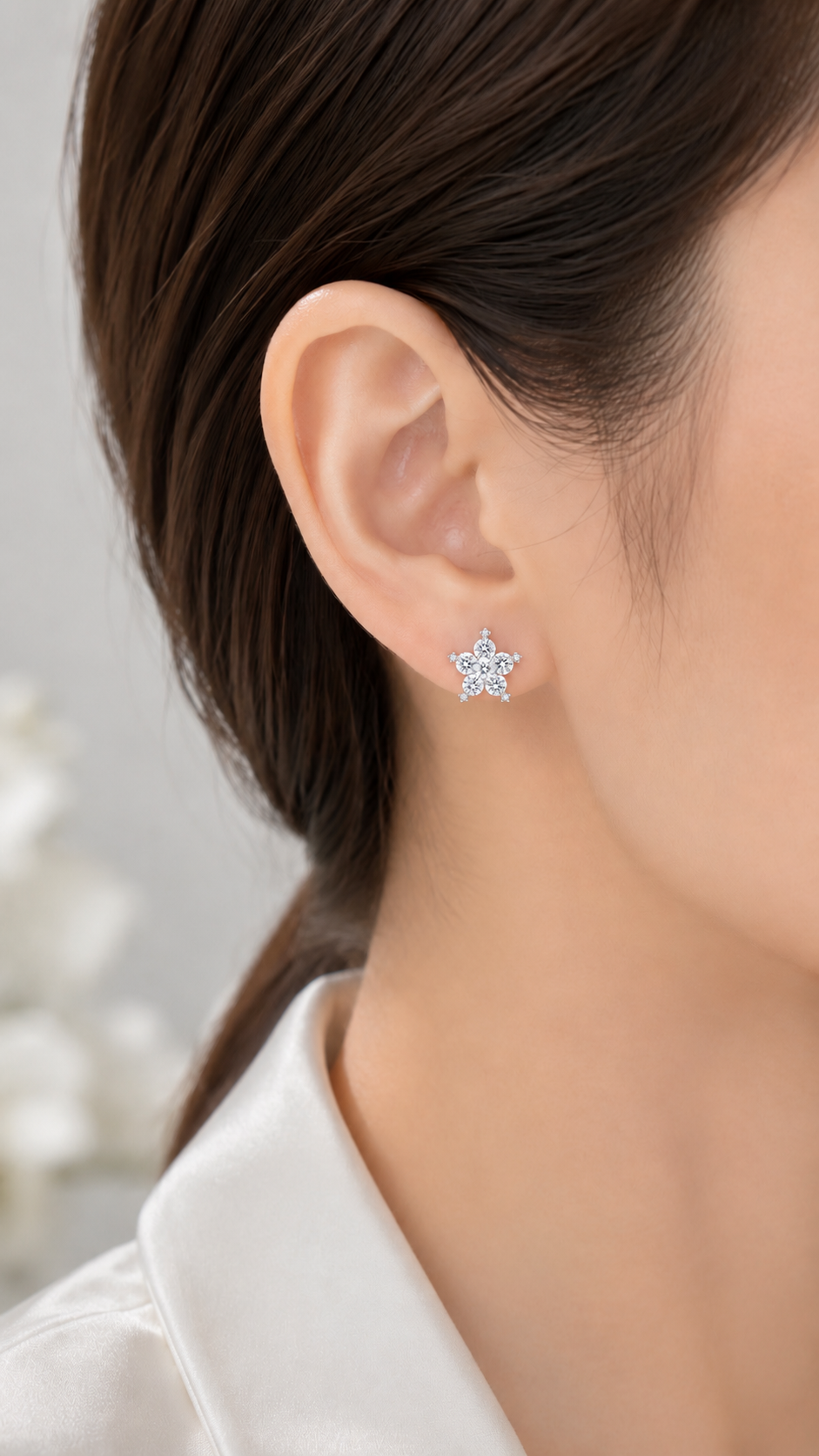 Floral Snowflake Earrings