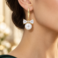 Bow & Pearl Drop Earrings