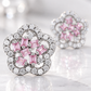 Silver Pink Earrings