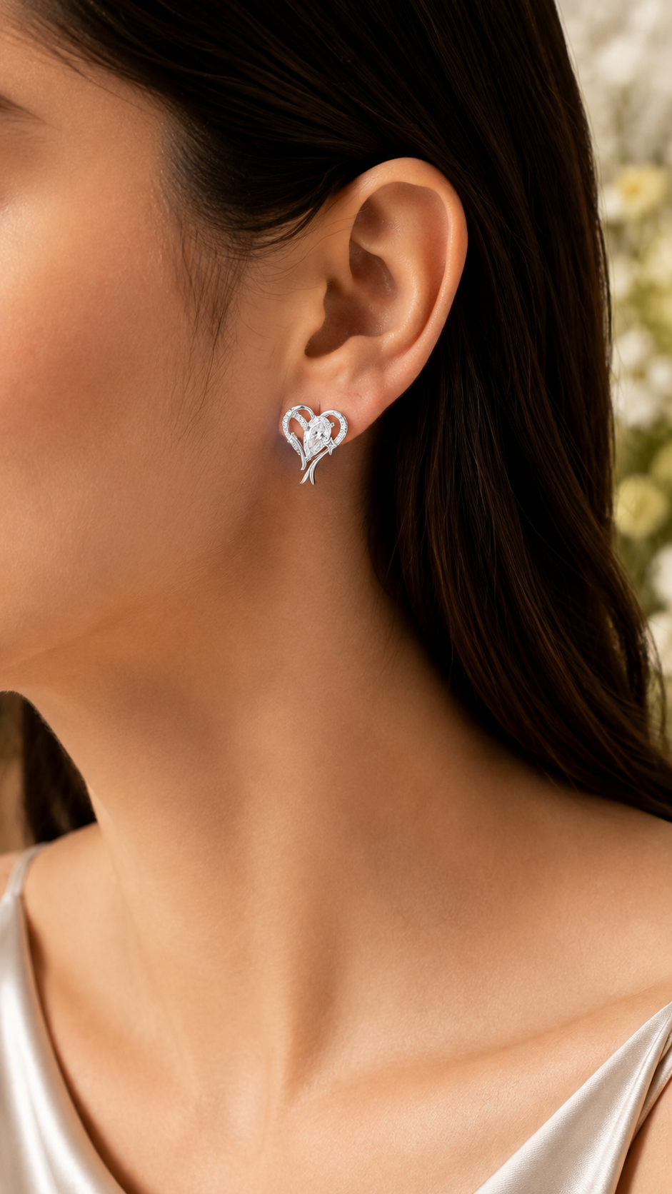 Heart Pear-Cut Earrings