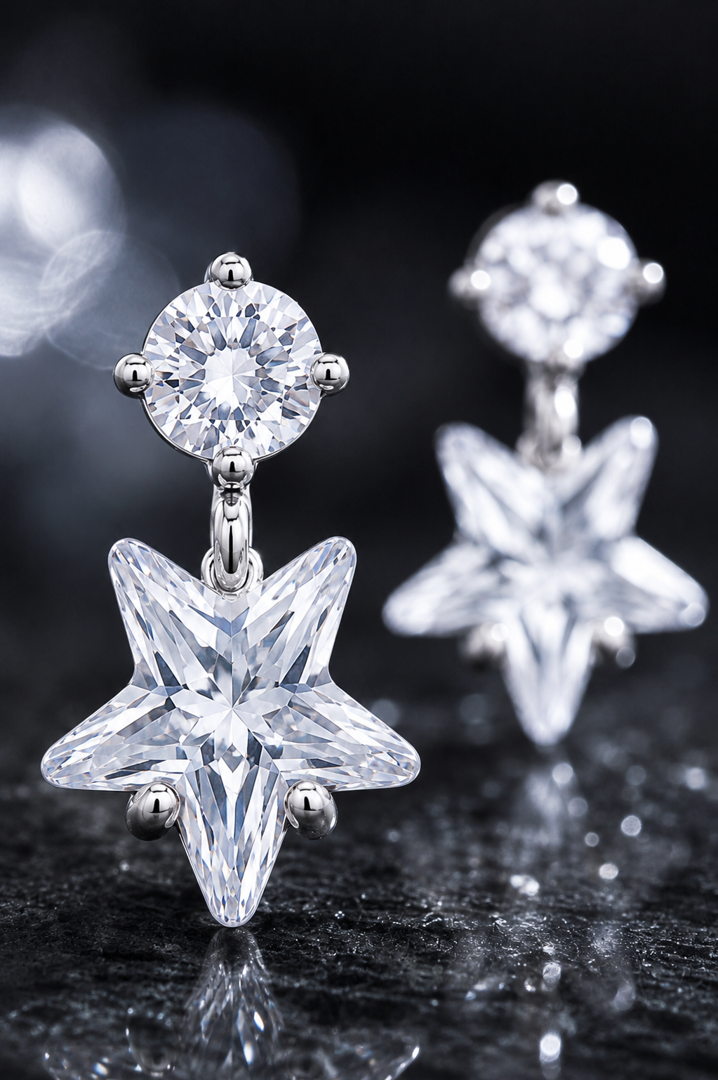Star-Cut Earrings