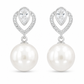 Silver Pear-Cut Earrings