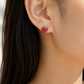 Red Green Strawberry Earrings