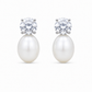 Round & Oval Pearl Earrings