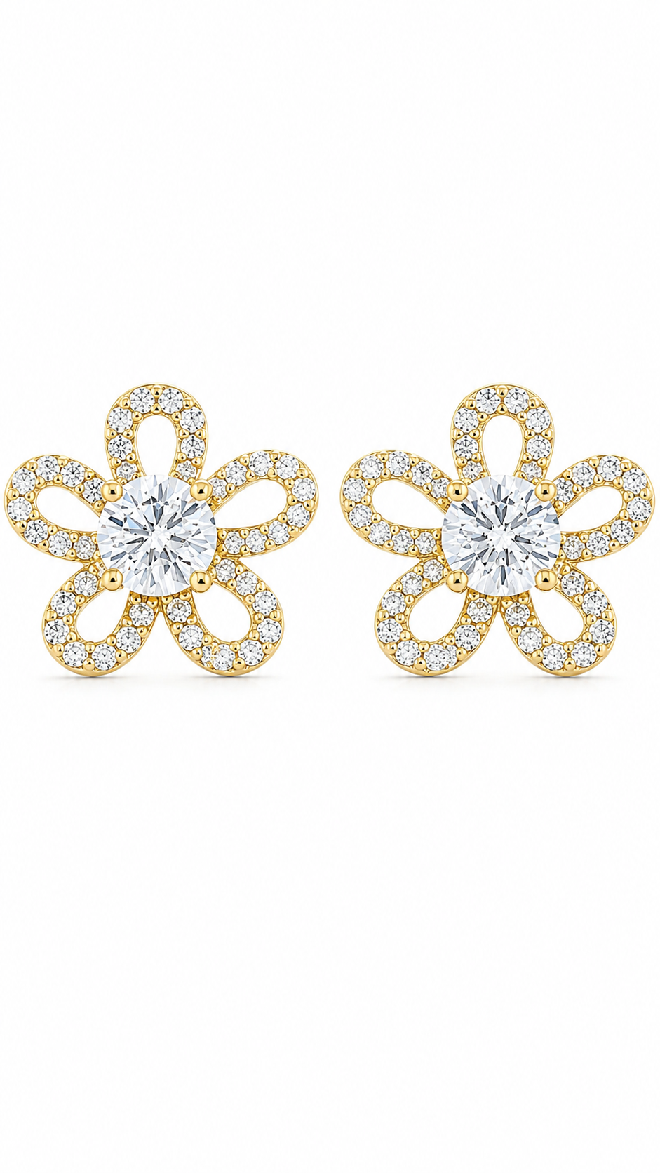 Open Petal Earrings