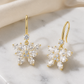 Floral Pear-Cut Earrings