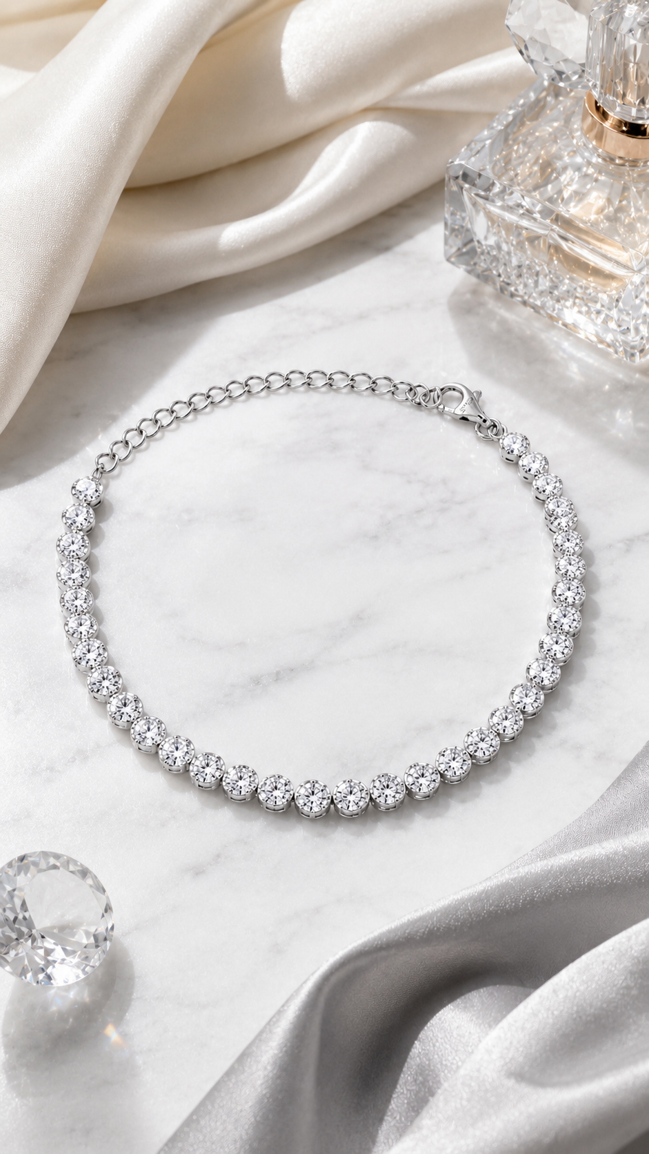 Round Tennis Anklet
