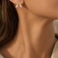 Gold-Plated Bow Earrings